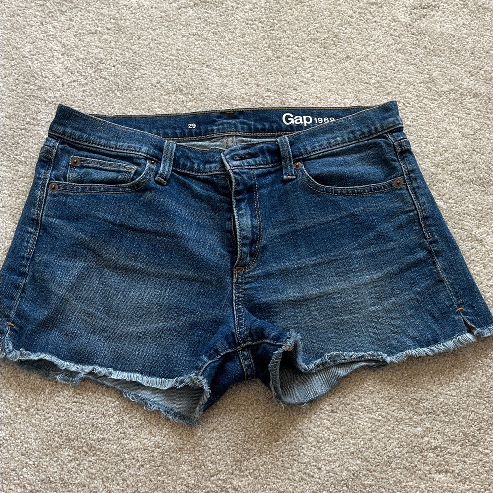GAP Women's Dark Blue Jean Shorts